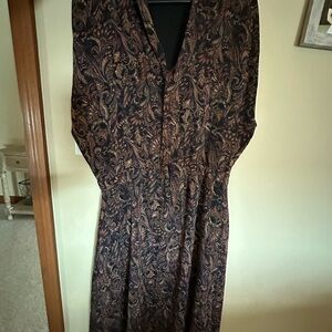 Vintage Paisley Dress